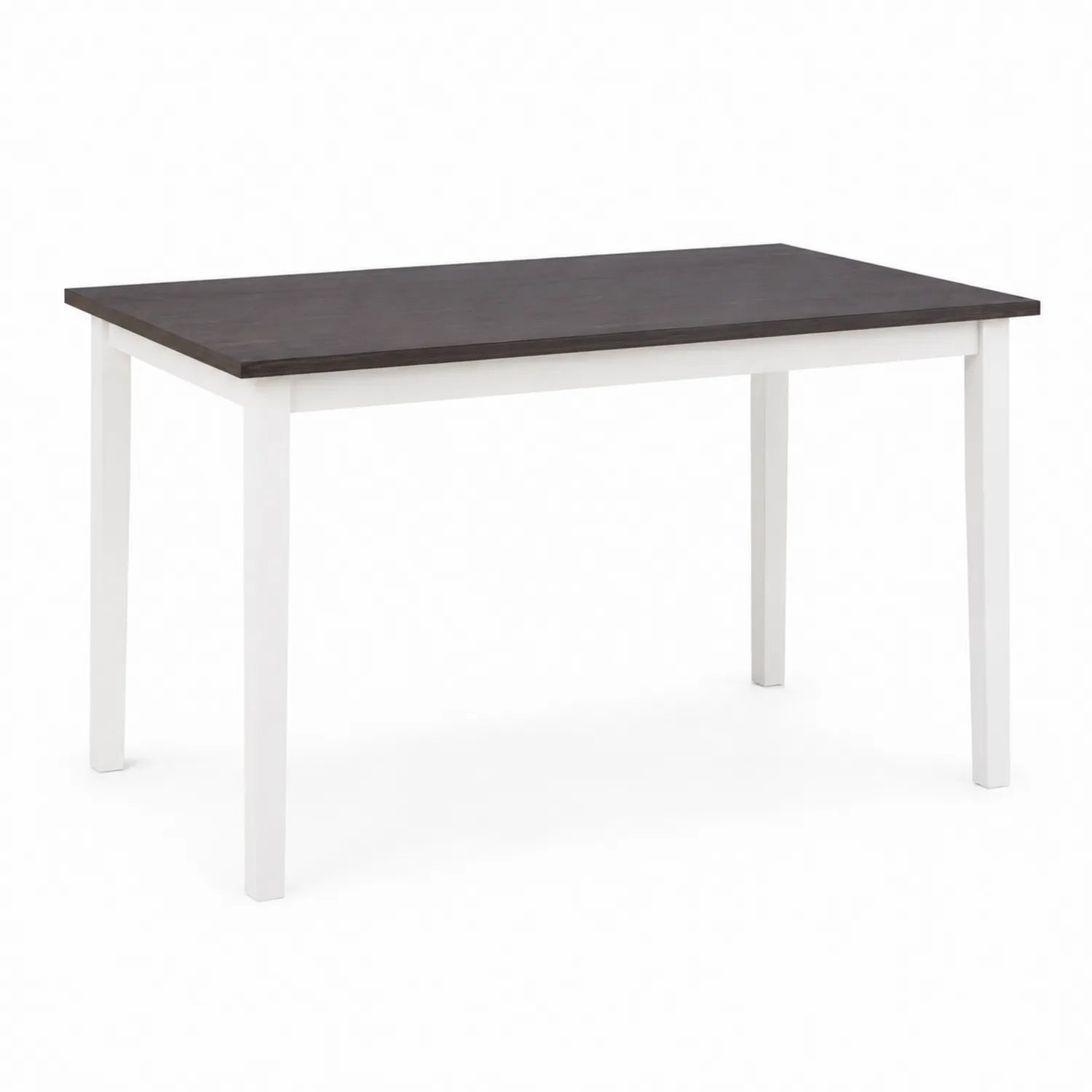Table de salle à manger rectangulaire en bois Noir et Blanc