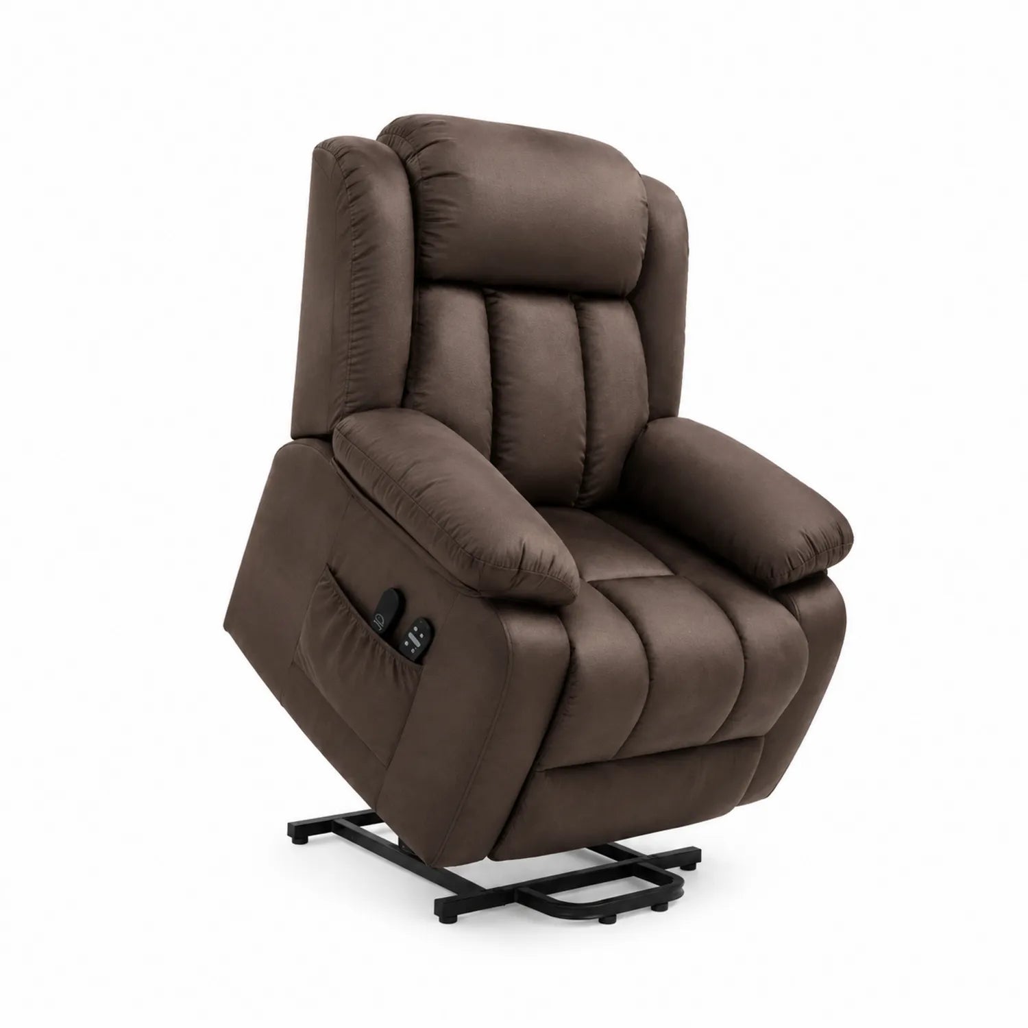 Fauteuil Releveur Électrique en Microfibre Brun